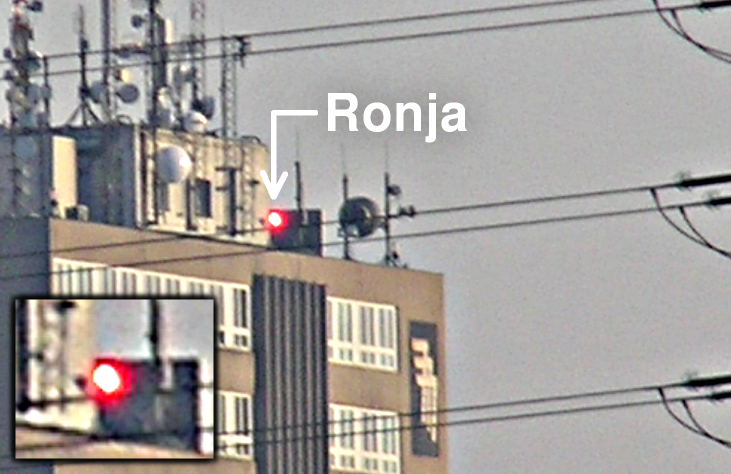 Ronja beam very close to a power line