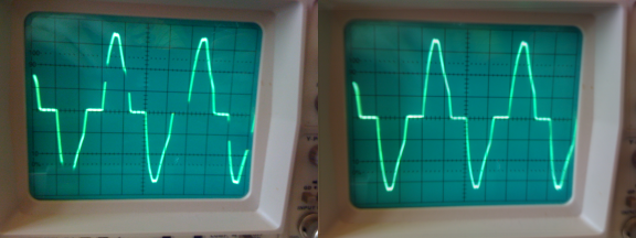 Assembling oscilloscope image